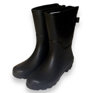 A New Day Women's Black Vicki Mid Calf Rain Boots Size 6